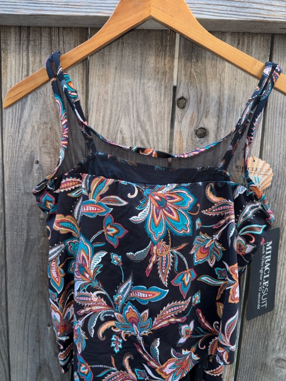Miraclesuit Mirage Tankini Top in Scotch Floral Size 10 - Picture 11 of 11